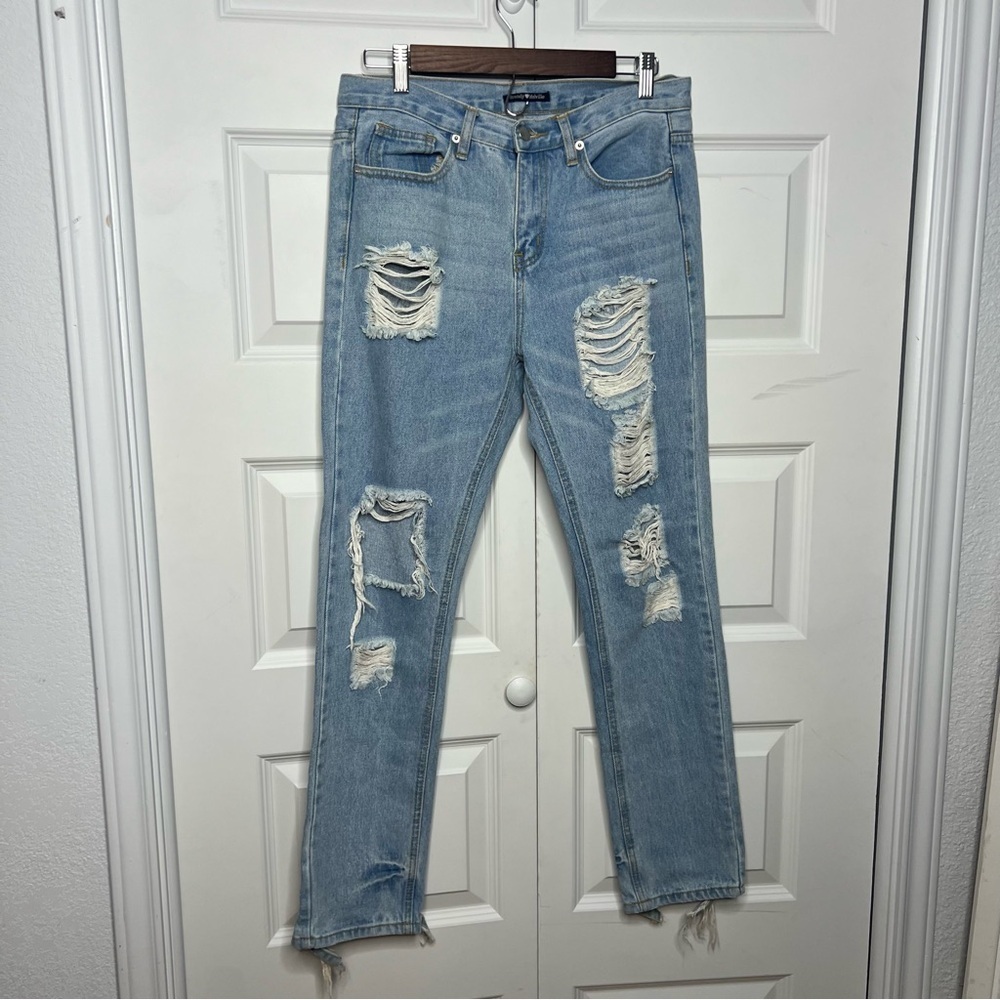 Brandy Melville Distressed Light Wash Jeans | Size Small